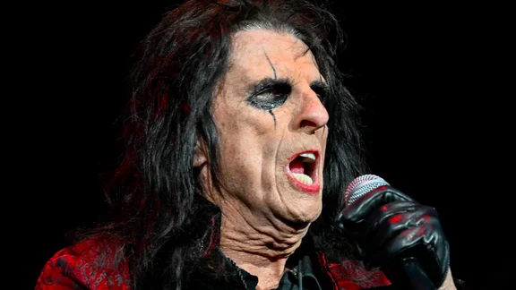 Alice Cooper performing live on stage